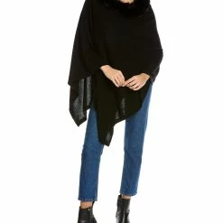 women sofiacashmere Wool & Cashmere-Blend Poncho