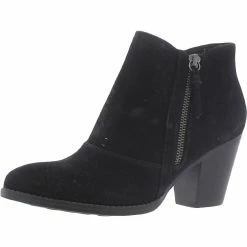 Baretraps Cacie Womens Faux Suede Block Heel Ankle Boots