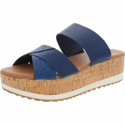 Baretraps Whitlie Womens Cork Platform Wedge Sandals