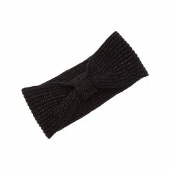 women sofiacashmere Ribbed Solid Lurex Cashmere-Blend Headband
