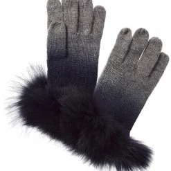 women sofiacashmere Dip-Dye Cashmere Gloves