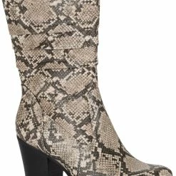 Baretraps Lovelace Womens Round Toe Block Heel Mid-Calf Boots