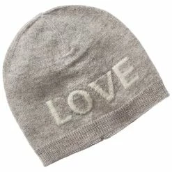 kids sofiacashmere Love Intarsia Cashmere Baby Hat