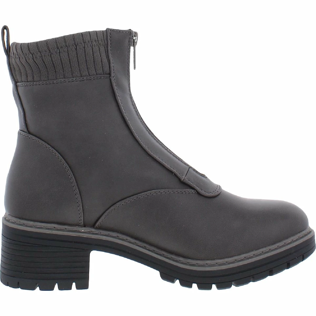 Baretraps Ananda Womens Zipper Faux Leather Ankle Boots - Image 3