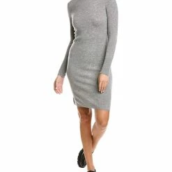 women sofiacashmere Cashmere Turtleneck Midi Dress