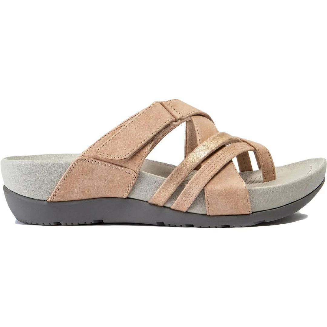 Baretraps Aster Womens Faux Leather Strappy Wedges - Image 2