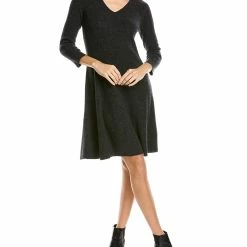 women sofiacashmere A-Line Cashmere Sweaterdress
