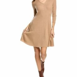 women sofiacashmere A-Line Cashmere Sweaterdress