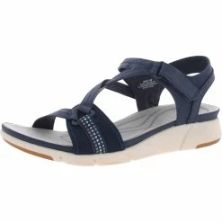 Baretraps Nanci Womens Velcro Ankle Strap Wedge Sandals