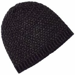 women sofiacashmere Lurex Lattice Stitch Cashmere-Blend Hat