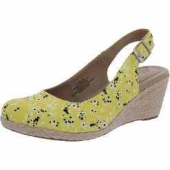 Baretraps Dyann Womens Floral Wedge Espadrilles