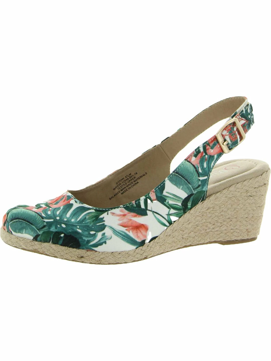 Baretraps Dyann Womens Floral Wedge Espadrilles - Image 4