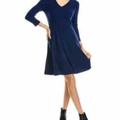 women sofiacashmere A-Line Cashmere Sweaterdress