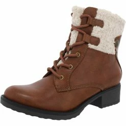 Baretraps Oneil Womens Faux Leather Almond Toe Ankle Boots