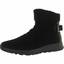 Baretraps Womens Suede Faux Fur Ankle Boots