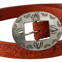 Ralph Lauren Leather Vintage Cowboy Buckle Waist Women Women's Belt