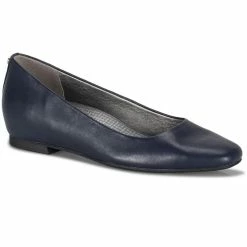 Baretraps Payge Womens Faux Leather Slide On Flats