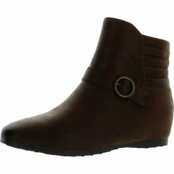 Baretraps Seema Womens Faux Leather Ankle Booties