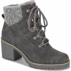 Baretraps Takoda Womens Faux Leather Lugged Sole Winter & Snow Boots