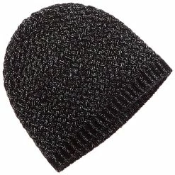 women sofiacashmere Lurex Lattice Stitch Cashmere-Blend Hat