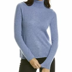 women sofiacashmere Turtleneck Cashmere Sweater