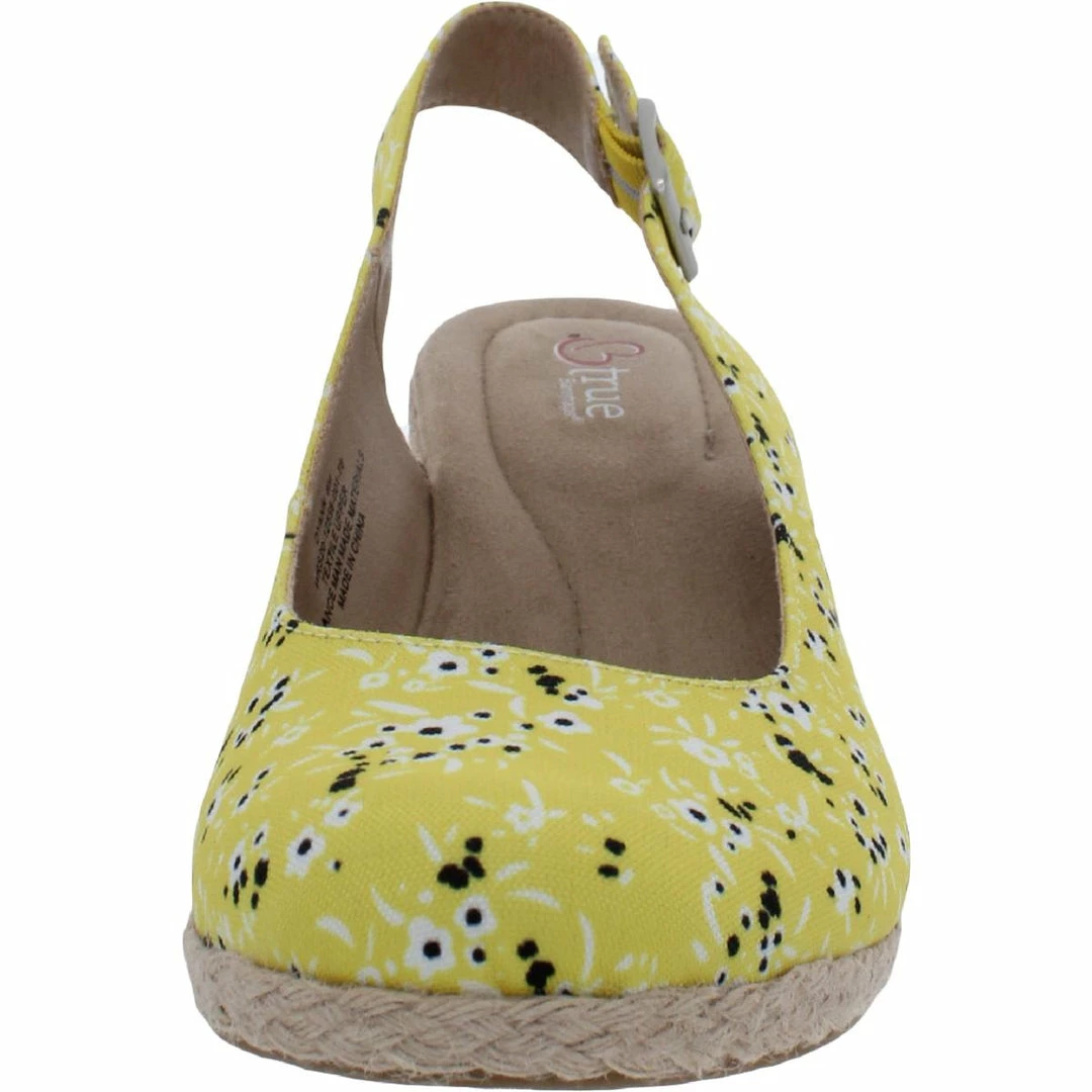 Baretraps Dyann Womens Floral Wedge Espadrilles - Image 3