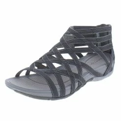 Baretraps Samina Womens Criss Cross Stretch Gladiator Sandals