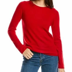 women sofiacashmere Cashmere Crewneck Sweater