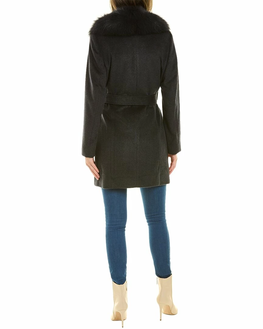 women sofiacashmere Wool-Blend Coat - Image 2