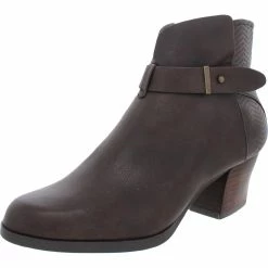 Baretraps Lane Womens Faux Leather Ankle Booties