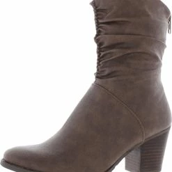 Baretraps Leslie Womens Faux Leather Casual Mid-Calf Boots