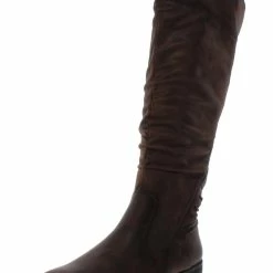 Baretraps Averil Womens Faux Leather Knee High Riding Boots