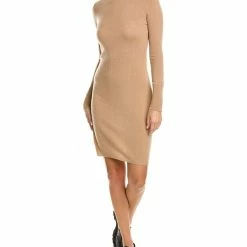 women sofiacashmere Cashmere Turtleneck Midi Dress