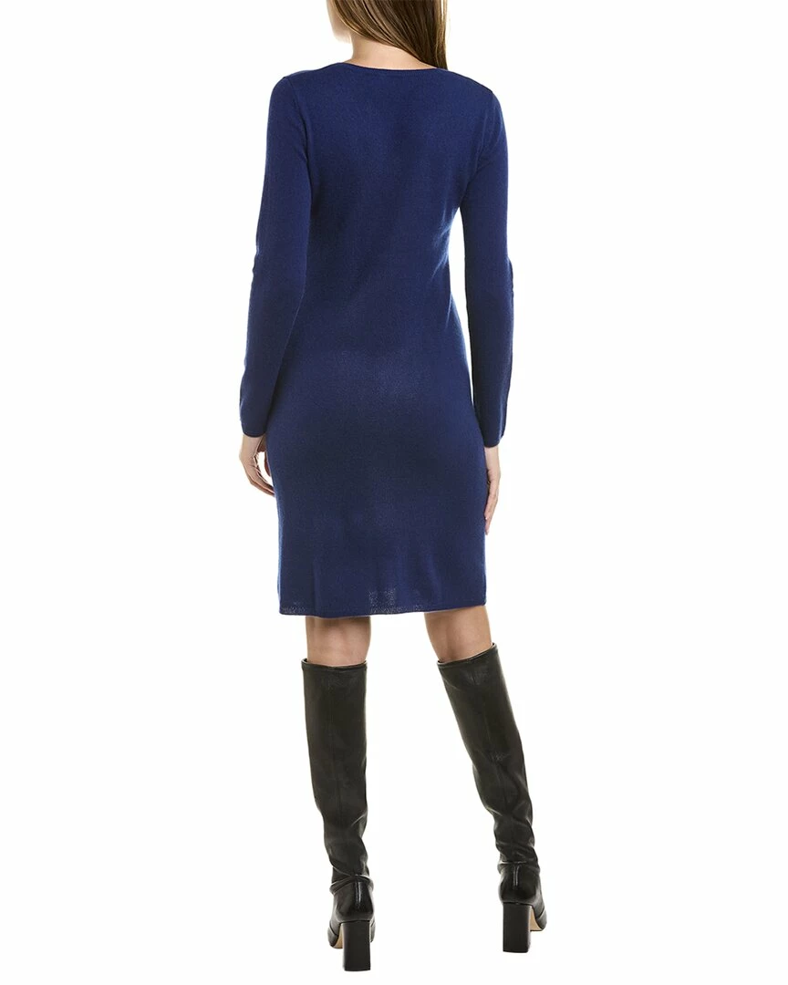women sofiacashmere V-Neck Cashmere Sweaterdress - Image 2