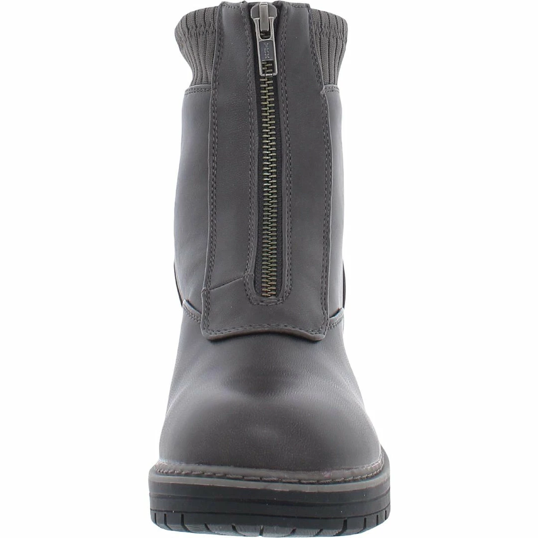 Baretraps Ananda Womens Zipper Faux Leather Ankle Boots - Image 2