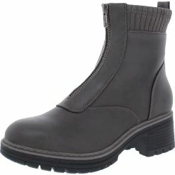 Baretraps Ananda Womens Zipper Faux Leather Ankle Boots