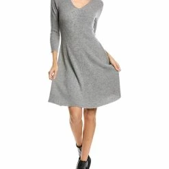 women sofiacashmere A-Line Cashmere Sweaterdress