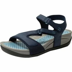 Baretraps Deanna Womens Mesh Inset Open Toe Wedge Sandals