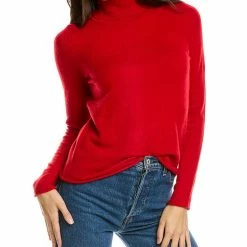 women sofiacashmere Turtleneck Cashmere Sweater
